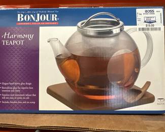 BonJour Harmony Glass Teapot with Bamboo Base
