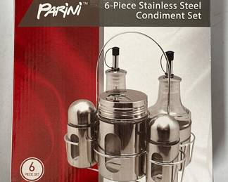 Parini 6-Piece Stainless Steel Condiment Set