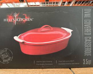 Hell’s Kitchen 3.5-Quart Covered Casserole Dish