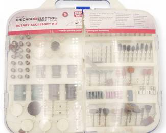 Chicago Electric Rotary Tool Accessory Kit, 249 Pcs