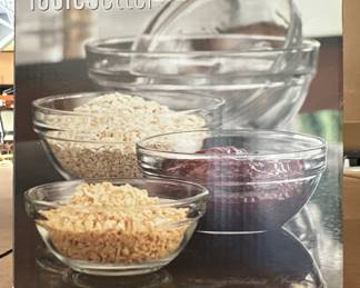 TableSetter Set of 5 Glass Prep Bowls
