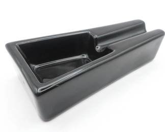 Nat Sherman Black Ceramic Cigar Ashtray