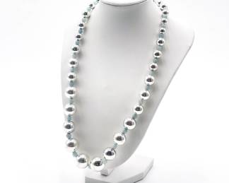 Silver Bead Necklace