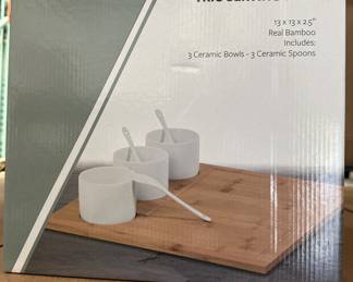 Benevolence Bamboo Trio Serving Tray Set