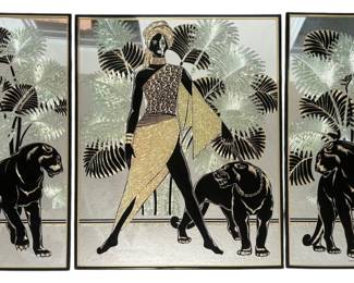 African Themed Mirror Wall Art