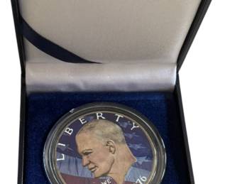 Colorized Eisenhower Bicentennial Dollar