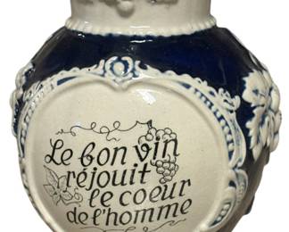 German Salt Glazed Wine Decanter