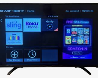 40 in Sharp Roku Flatscreen TV