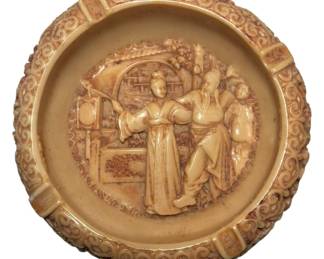 Vintage Asian Motif Ashtray