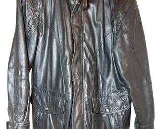 Vintage Members Only Leather Jacket M