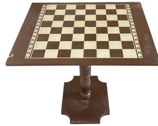 CheckerChess Pedestal Table