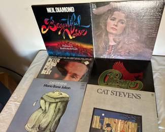 Hundreds of albums , 45's