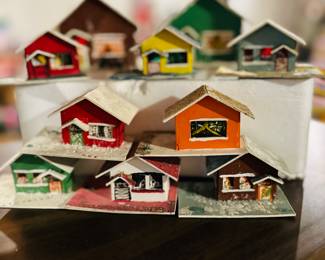Kurt Adler paper putz houses