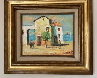 Vintage original oil on canvas