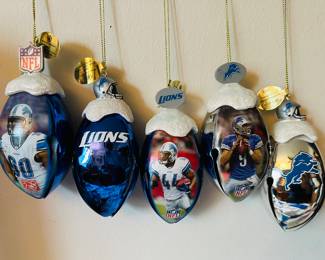 Bradford exchange Detroit Lions ornaments