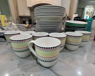 Lenox Kate Spade Hopscotch Drive 45 piece set of dinnerware