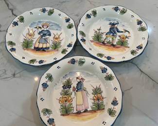 Jay Wilfred Andrea by Sadek Peasant Woman in Garden Plates