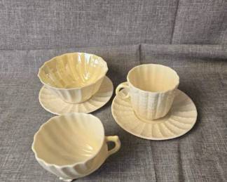 Belleek, 5 PC Neptune Tea Set