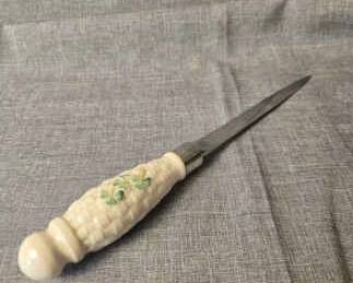 Belleek, Shamrock Porcelain Letter Opener