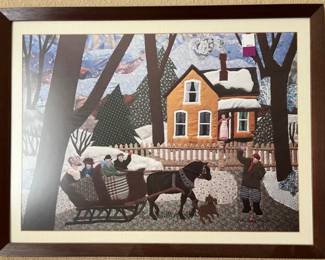 Winter Scene Numbered Print