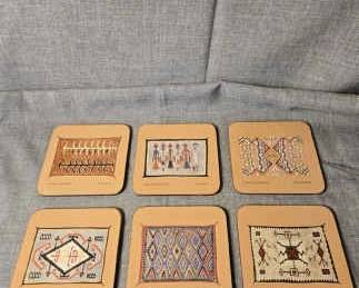6PC Vintage Navajo Coasters