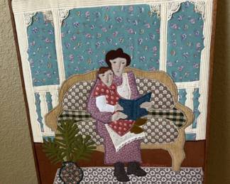 03 Multi Fabric Collage Handmade Artist Arlette Rose Gosiewski