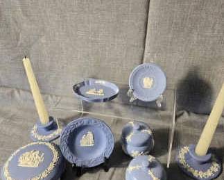 Belleek Candleholders And Tableware Set
