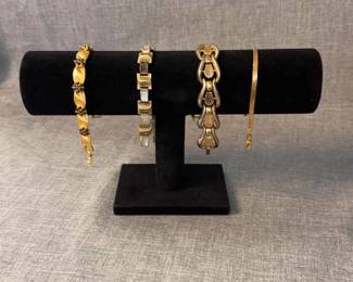 Costume Jewelry, 4 PC Costume Jewelry Clasp Bracelets