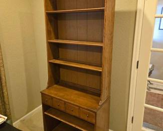 Open Cabinet and Bookcase