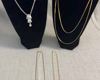 Costume Jewelry Gold Chains