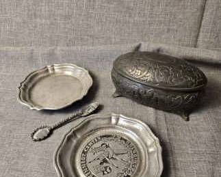 John F. Kennedy Center Tray and Sugar Holder with Spoon