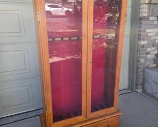 Vintage Glass Gun Cabinet