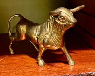 Spanish brass bull