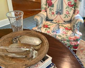 Vintage English wingback chair