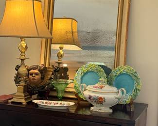 18th C Louis Philippe mirror with the original mercury backed glass