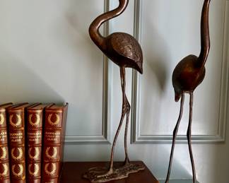 Fabulous 1940s bronze cranes