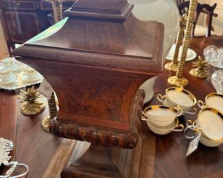 Late 1800s walnut knife box