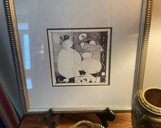 Montgomery artist John McDonald abstract pen and ink drawing