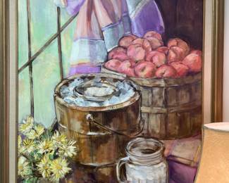 Montgomery artist Jean Williams country still life oil on canvas