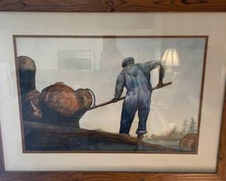 Alabama artist Margrette Barnes watercolor