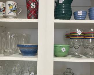 Glassware and collectibles
