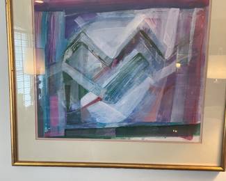 Another early Barbara Gallagher abstract painting