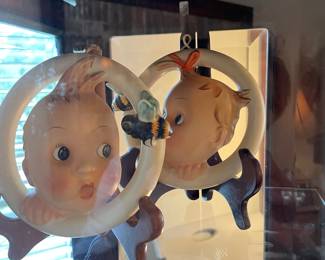 Pair of Hummel Bee Baby wall plaques