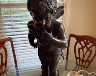 Auguste Moreau bronze statue