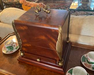 Marlin-Smith mahogany humidor with ormalu