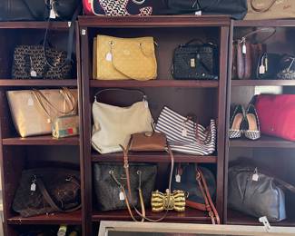 Large collection of designer handbags
Micheal Kors, Kate Spade, Hobo, Downey & Bourke , Jimmy Choo, Brighton and others