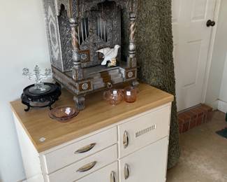 Wonderful Hindu silver and copper shrine