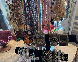 More costume necklaces and bracelets