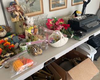 Assorted holiday decorations