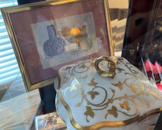 Limoges box with Fay Lee painting